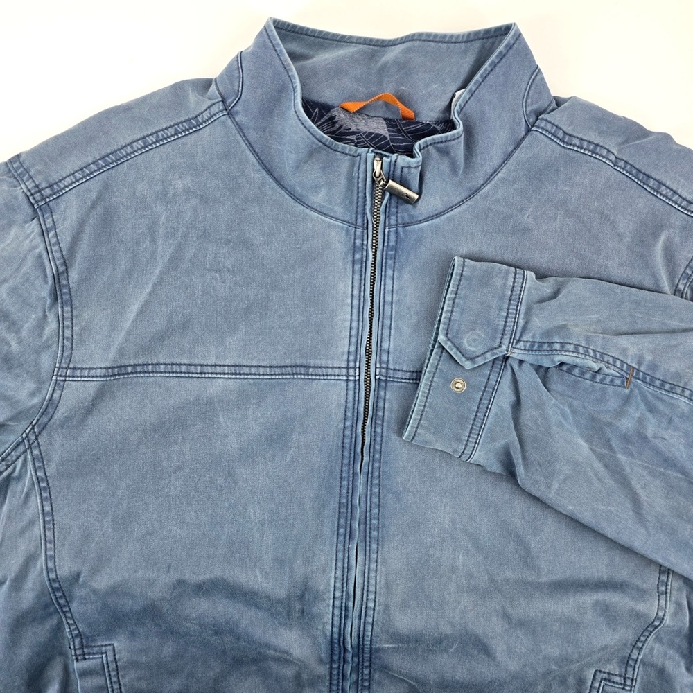 Tommy Bahama Men’s Full Zip Blue Jacket Sz XXL